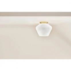 Kelce 8.6 in. 1-Light Champagne Gold Flush Mount by KICHLER -Kichler Sales champagne gold kichler flush mount lights 38270 1f 1000