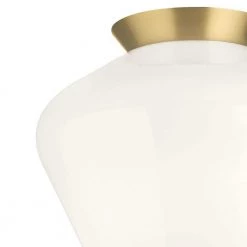 Kelce 8.6 in. 1-Light Champagne Gold Flush Mount by KICHLER -Kichler Sales champagne gold kichler flush mount lights 38270 c3 1000