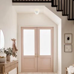 Kelce 8.6 in. 1-Light Champagne Gold Flush Mount by KICHLER -Kichler Sales champagne gold kichler flush mount lights 38270 fa 1000