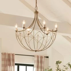 Topiary 6-Light Character Bronze Vintage Dining Room Chandelier by KICHLER -Kichler Sales character bronze kichler chandeliers 52462chz fa 1000