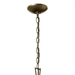 Dame 4-Light Character Bronze Vintage Lantern Foyer Pendant Hanging Light with Clear Glass by KICHLER -Kichler Sales character bronze kichler chandeliers 52475chz 1f 1000