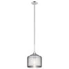 Tabot 16.75 in. 1-Light Chrome Contemporary Kitchen Pendant Hanging Light with Smoked Glass by KICHLER -Kichler Sales chrome kichler chandeliers 43354ch 64 1000