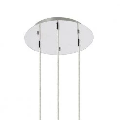 Elan Krysalis 3-Light Chrome Traditional Kitchen Spiral Cluster Pendant Hanging Light by KICHLER -Kichler Sales chrome kichler chandeliers 83066 1f 1000