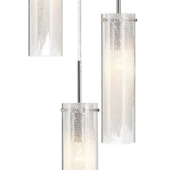 Elan Krysalis 3-Light Chrome Traditional Kitchen Spiral Cluster Pendant Hanging Light by KICHLER -Kichler Sales chrome kichler chandeliers 83066 c3 1000