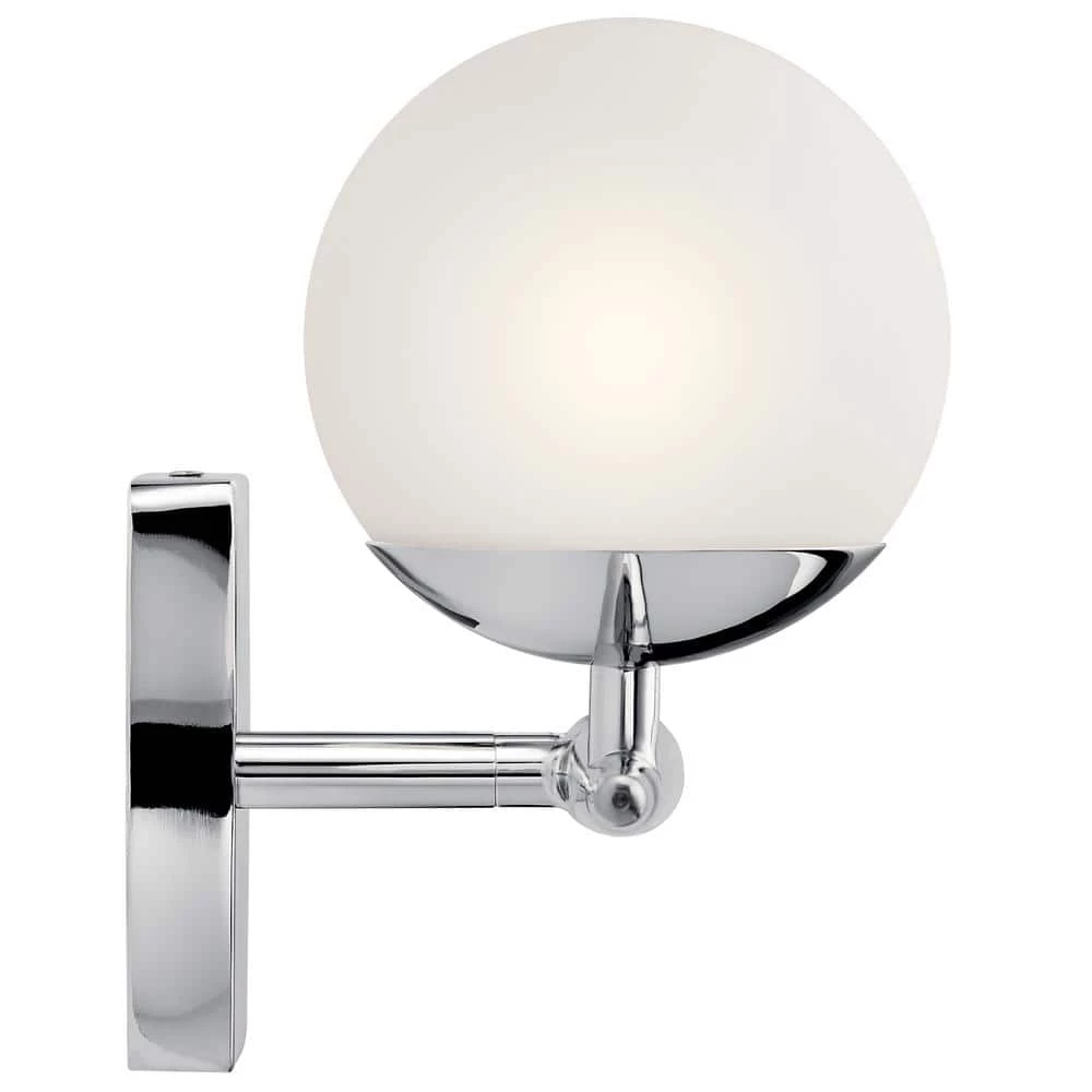 Jasper 6.25 in. 3-Light Chrome Bathroom Vanity Light with Etched Glass Shade by KICHLER 7 Jasper 6.25 in. 3-Light Chrome Bathroom Vanity Light with Etched Glass Shade by KICHLER - Image 5