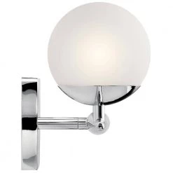 Jasper 6.25 in. 4-Light Chrome Bathroom Vanity Light with Etched Glass Shade by KICHLER -Kichler Sales chrome kichler vanity lighting 45583ch 1f 1000