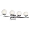 Jasper 6.25 in. 4-Light Chrome Bathroom Vanity Light with Etched Glass Shade by KICHLER -Kichler Sales chrome kichler vanity lighting 45583ch 64 1000