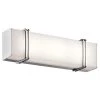 Impello 17.5 in. Chrome Integrated LED Linear Bathroom Vanity Light Bar by KICHLER -Kichler Sales chrome kichler vanity lighting 45801chled 64 1000