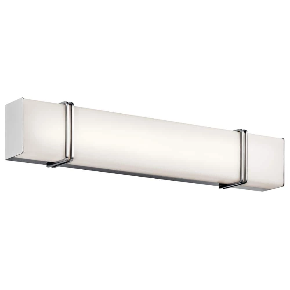 Impello 29.5 in. Chrome Integrated LED Linear Bathroom Vanity Light Bar by KICHLER 3 Impello 29.5 in. Chrome Integrated LED Linear Bathroom Vanity Light Bar by KICHLER