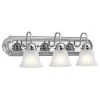 Independence 24 in. 3-Light Chrome Bathroom Vanity Light with Frosted Glass Shade by KICHLER 2 Independence 24 in. 3-Light Chrome Bathroom Vanity Light with Frosted Glass Shade by KICHLER -Kichler Sales chrome kichler vanity lighting 5337chs 64 1000