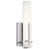 Traverso 21-Watt Chrome Integrated LED Bathroom Indoor Wall Sconce with Frosted Glass Shade by KICHLER -Kichler Sales chrome kichler vanity lighting 83944 64 1000