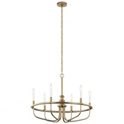 Capitol Hill 6-Light Classic Bronze Traditional Candlestick Dining Room Chandelier by KICHLER -Kichler Sales classic bronze kichler chandeliers 52304clz 66 1000