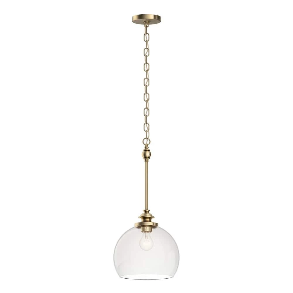 Lecelles 1-Light Classic Bronze Globe Pendant Light with Clear Glass Shade by KICHLER 5 Lecelles 1-Light Classic Bronze Globe Pendant Light with Clear Glass Shade by KICHLER - Image 3