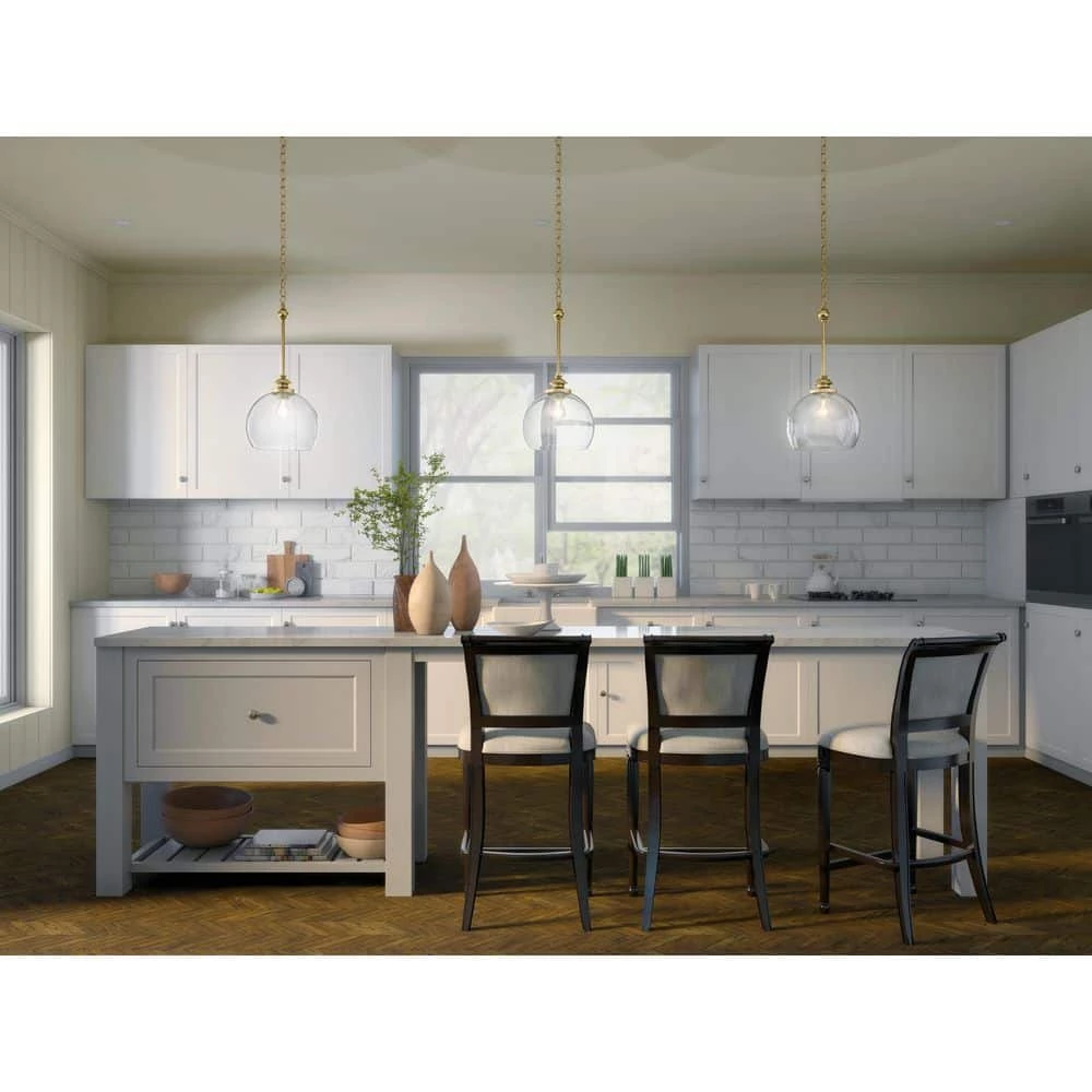 Lecelles 1-Light Classic Bronze Globe Pendant Light with Clear Glass Shade by KICHLER 4 Lecelles 1-Light Classic Bronze Globe Pendant Light with Clear Glass Shade by KICHLER - Image 2