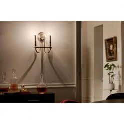 Capitol Hill 2-Light Classic Bronze Bathroom Indoor Wall Sconce by KICHLER -Kichler Sales classic bronze kichler vanity lighting 52308clz 31 1000