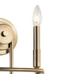 Capitol Hill 2-Light Classic Bronze Bathroom Indoor Wall Sconce by KICHLER -Kichler Sales classic bronze kichler vanity lighting 52308clz 4f 1000