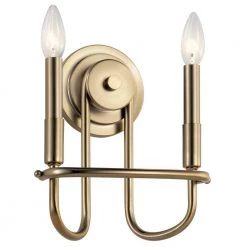 Capitol Hill 2-Light Classic Bronze Bathroom Indoor Wall Sconce by KICHLER