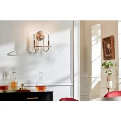 Capitol Hill 2-Light Classic Bronze Bathroom Indoor Wall Sconce by KICHLER -Kichler Sales classic bronze kichler vanity lighting 52308clz 66 1000