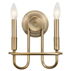 Capitol Hill 2-Light Classic Bronze Bathroom Indoor Wall Sconce by KICHLER -Kichler Sales classic bronze kichler vanity lighting 52308clz c3 1000