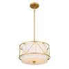 Birkleigh 14 in. 3-Light Classic Gold Art Deco Kitchen Convertible Pendant Hanging Light/Semi Flush by KICHLER -Kichler Sales classic gold kichler chandeliers 52074clg 64 1000