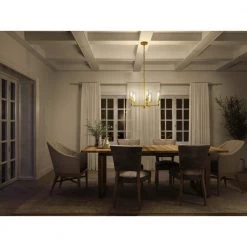 Soniat 22 in. 5-Light Classic Gold Traditional Kitchen Candlestick Chandelier by KICHLER -Kichler Sales classic gold kichler chandeliers 82353 4f 1000