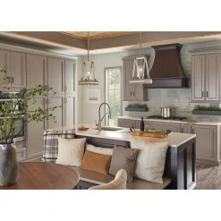 Colerne 2-Light Classic Pewter Farmhouse Kitchen Lantern Pendant Hanging Light with Clear Seeded Glass by KICHLER -Kichler Sales classic pewter kichler chandeliers 43435clp 44 1000