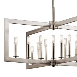 Cullen 13-Light Classic Pewter Contemporary Dining Room Linear Chandelier by KICHLER 11 Cullen 13-Light Classic Pewter Contemporary Dining Room Linear Chandelier by KICHLER -Kichler Sales classic pewter kichler chandeliers 43901clp 4f 1000