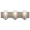 Dalwood 3-Light Classic Pewter Bathroom Vanity Light with Clear Seeded Glass by KICHLER 1 Dalwood 3-Light Classic Pewter Bathroom Vanity Light with Clear Seeded Glass by KICHLER -Kichler Sales classic pewter kichler vanity lighting 45928clp 64 1000