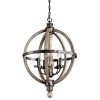 Evan 5-Light Distressed Antique Gray Farmhouse Globe Dining Room Chandelier by KICHLER -Kichler Sales distressed antique gray kichler chandeliers 43324dag 64 1000