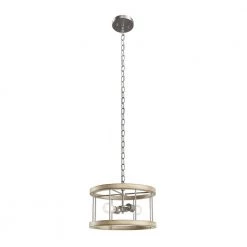 Barrett 14 in. 2-Light Distressed Antique Gray with Brushed Nickel Drum Hallway Convertible Flush Mount Ceiling Light by KICHLER -Kichler Sales distressed antique gray with brushed nickel kichler flush mount lights 38243 1f 1000