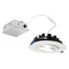Direct-to-Ceiling 6 in. Canless Round Gimbal 27K New Construction or Remodel Integrated LED Recessed Light Kit by KICHLER -Kichler Sales kichler recessed lighting kits dlgm06r2790wht 64 1000