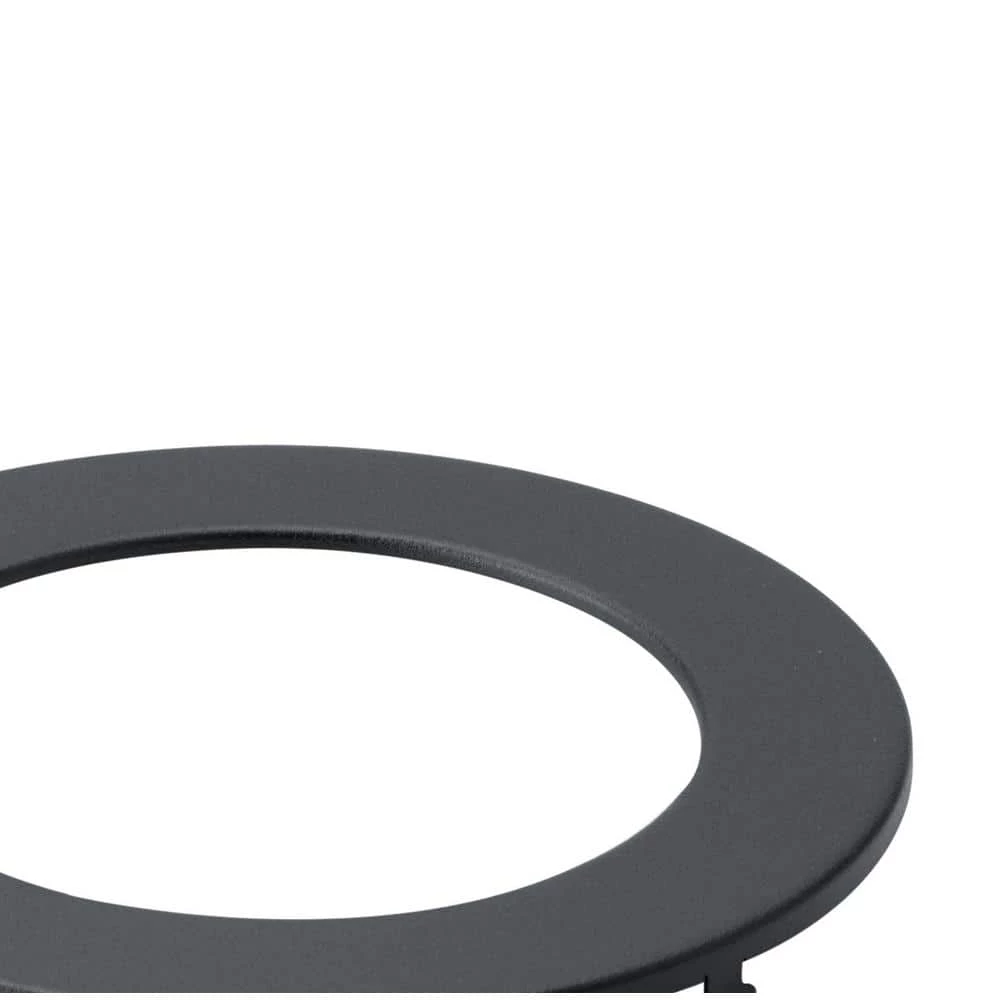 Direct-to-Ceiling 5 in. Textured Black Recessed Light Decorative Round Ultra-Thin Trim by KICHLER 4 Direct-to-Ceiling 5 in. Textured Black Recessed Light Decorative Round Ultra-Thin Trim by KICHLER - Image 2