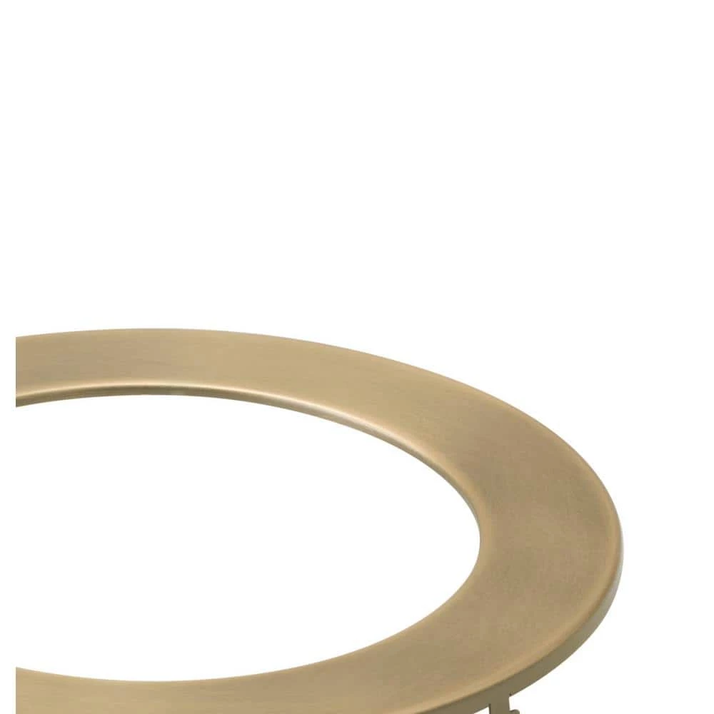 Direct-to-Ceiling 6 in. Natural Brass Recessed Light Decorative Round Ultra-Thin Trim by KICHLER 4 Direct-to-Ceiling 6 in. Natural Brass Recessed Light Decorative Round Ultra-Thin Trim by KICHLER - Image 2