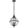 Halleron 3-Light Londonderry Outdoor Hanging Pendant Outdoor Light with Clear Seeded Glass (1-Pack) by KICHLER -Kichler Sales londonderry kichler outdoor pendant lights 49603ld 64 1000