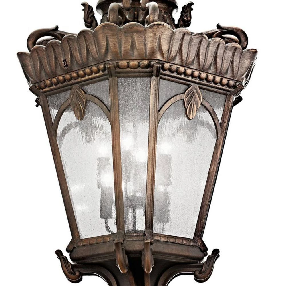 Tournai 8-Light Bronze Outdoor Hanging Pendant Outdoor Light with Clear Seeded Glass (1-Pack) by KICHLER 4 Tournai 8-Light Bronze Outdoor Hanging Pendant Outdoor Light with Clear Seeded Glass (1-Pack) by KICHLER - Image 2