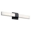 Neltev 5 in. Matte Black Integrated LED Linear Bathroom Vanity Light Bar by KICHLER -Kichler Sales matte black kichler vanity lighting 84187 64 1000