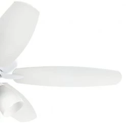 Renew Premier 52 in. LED Indoor Matte White Dual Mount Ceiling Fan with Pull Chain by KICHLER 15 Renew Premier 52 in. LED Indoor Matte White Dual Mount Ceiling Fan with Pull Chain by KICHLER -Kichler Sales matte white kichler ceiling fans with lights 330162mwh 4f 1000