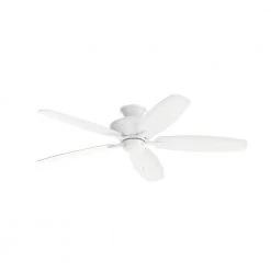 Renew 52 in. Indoor Matte White Dual Mount Ceiling Fan with Pull Chain by KICHLER 12 Renew 52 in. Indoor Matte White Dual Mount Ceiling Fan with Pull Chain by KICHLER -Kichler Sales matte white kichler ceiling fans without lights 330160mwh c3 1000
