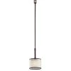 Lacey 1-Light Mission Bronze Transitional Kitchen Mini Pendant Hanging Light with Translucent Organza Outer Shade by KICHLER -Kichler Sales mission bronze kichler pendant lights 42384miz 64 1000