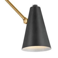 Sylvia 32.5 in. 1-Light Black and Natural Brass Office Indoor Wall Sconce by KICHLER 16 Sylvia 32.5 in. 1-Light Black and Natural Brass Office Indoor Wall Sconce by KICHLER -Kichler Sales natural brass 2 kichler wall sconces 52486nbrb 44 1000