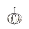 Elata 8-Light Natural Brass Contemporary Candlestick Dining Room Globe Chandelier by KICHLER -Kichler Sales natural brass kichler chandeliers 43872oz 64 1000