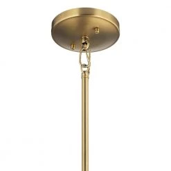 Cassadee 4-Light Natural Brass Contemporary Kitchen Convertible Candle-Style Pendant Hanging Light/Semi Flush by KICHLER -Kichler Sales natural brass kichler chandeliers 52119bnb 44 1000