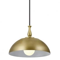 Fira 18 in. 1-Light Natural Brass Vintage Dome Kitchen Pendant Hanging Light by KICHLER 12 Fira 18 in. 1-Light Natural Brass Vintage Dome Kitchen Pendant Hanging Light by KICHLER -Kichler Sales natural brass kichler chandeliers 52477nbr c3 1000