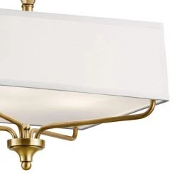 Arlo 3-Light Natural Brass Square Hallway Semi-Flush Mount Ceiling Light with Etched Glass by KICHLER 11 Arlo 3-Light Natural Brass Square Hallway Semi-Flush Mount Ceiling Light with Etched Glass by KICHLER -Kichler Sales natural brass kichler flush mount lights 43309nbr c3 1000