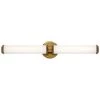 Indeco 5 in. Natural Brass Integrated LED Linear Bathroom Vanity Light Bar by KICHLER -Kichler Sales natural brass kichler vanity lighting 45685nbrled 64 1000