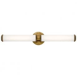 Indeco 5 in. Natural Brass Integrated LED Linear Bathroom Vanity Light Bar by KICHLER