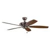 Canfield XL 60 in. Indoor Oil Brushed Bronze Downrod Mount Ceiling Fan with Pull Chain by KICHLER