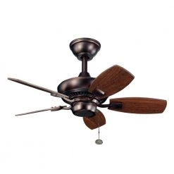 Canfield 30 in. Indoor/Outdoor Oil Brushed Bronze Downrod Mount Ceiling Fan with Pull Chain by KICHLER 13 Canfield 30 in. Indoor/Outdoor Oil Brushed Bronze Downrod Mount Ceiling Fan with Pull Chain by KICHLER -Kichler Sales oil brushed bronze b kichler ceiling fans without lights 300103obb c3 1000