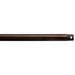 12 in. Oil Brushed Bronze Dual Threaded Ceiling Fan Extension Downrod by KICHLER