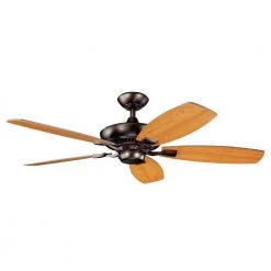 Canfield 52 in. Indoor Oil Brushed Bronze Downrod Mount Ceiling Fan with Pull Chain by KICHLER 11 Canfield 52 in. Indoor Oil Brushed Bronze Downrod Mount Ceiling Fan with Pull Chain by KICHLER -Kichler Sales oil brushed bronze kichler ceiling fans without lights 300117obb 4f 1000